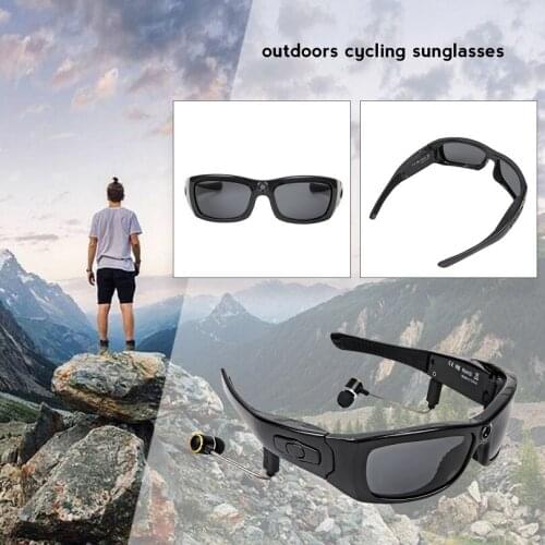 MS21 Eyewear Sports Cam OTG HD 1080P Polarized Sunglasses Mini Camera Glasses Video Recorder, Stereo Bluetooth Headset with Mic