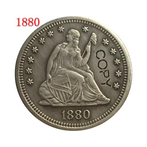USA 1880 LIBERTY SEATED QUARTER DOLLARS COPY COINS