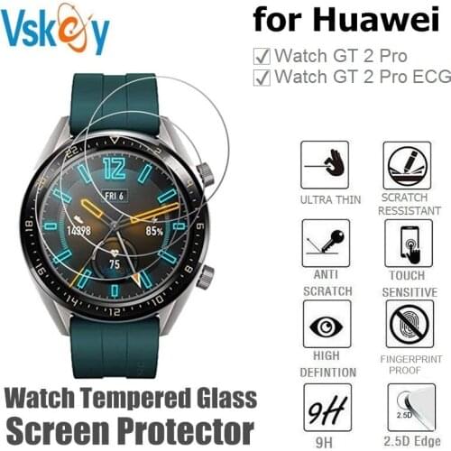 10PCS Tempered Glass for Huawei Watch GT 2 Pro Screen Protector Round SmartWatch Protective Film