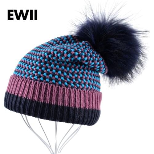 2017 Winter knitted wool hats for women beanie caps skullies women knite beanies cap girl bonnet femme leisure hat ladies gorro