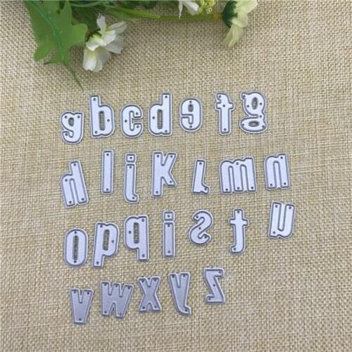 26pcs/Set Alphabet Let Metal Cutting die keychain shaker Heart Paper Key Chain Scrapbook Paper Craft Card Punch Art Knife Cutter