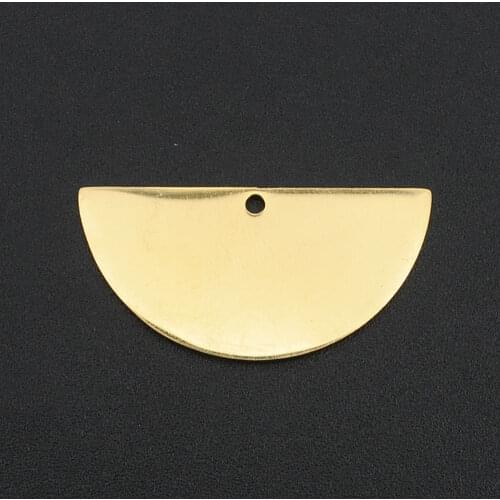 5pcs/lot 100% Stainless Steel Semiround Geometric DIY Earring Charm Connector Wholesale Top Quality Findings