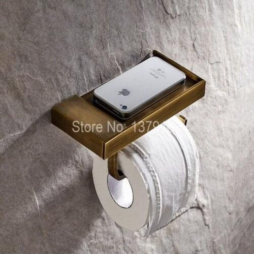 Bathroom Accessory Antique Brass Wall Mounted Bathroom Fitting Toilet Paper Roll Holder aba170
