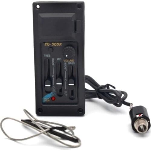 Acoustic Guitar 3 Band Preamp Amplifier Equalizer EQ 505R Pickup Piezo E56D