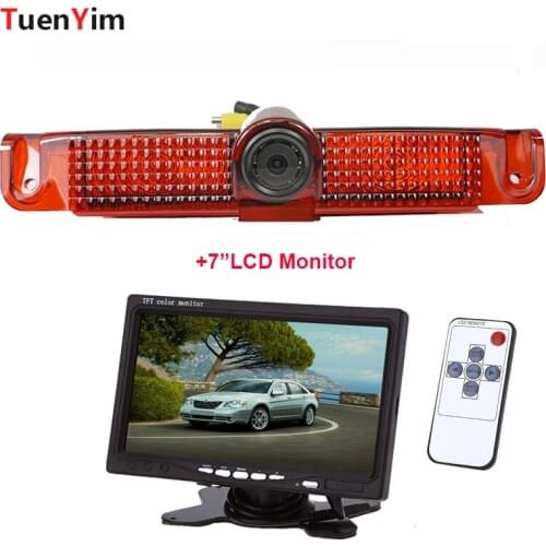 Brake Light Rear View Camera For CHEVROLET EXPRESS VAN GMC SAVANA VAN 2014 2015 With 7Inch LCD Monitor 2In1 Parking Kit