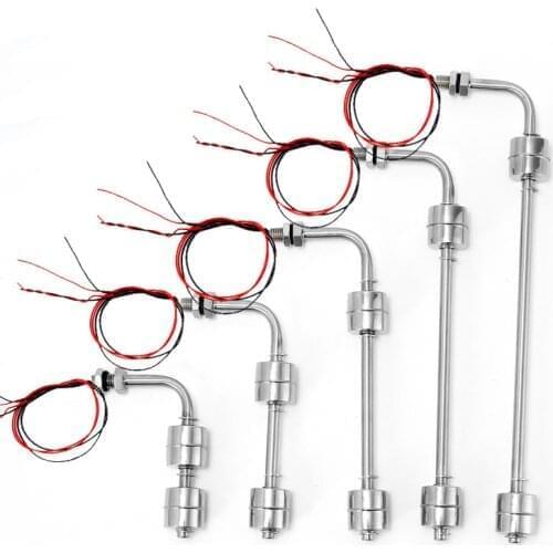 Side mount L type Stainless Steel Float Switch Tank Liquid Water Level Sensor Double Ball Float Switch Tank Pool Flow Sensors