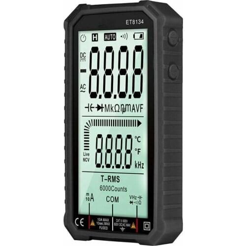 1pc LCD Full Screen Digital Multimeter AC/DC Voltage Current Resistance Capacitance Tester For Circuit Detection