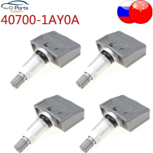 4pcs New Tire Pressure Monitoring Sensor TPMS 433MHZ For Nissan ForInfiniti 407001AY0A 407002138R 40700-1AY0A
