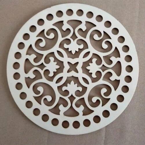 20pcs 10cm/15cm/20cm/25cm Wooden Bottoms Wood Bases for Crochet Baskets