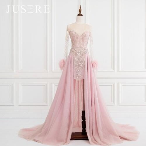 JUSERE Robe de soiree haute couture Party dress Long Evening Dress 2020 Sequin Formal Gowns Evening Dresses