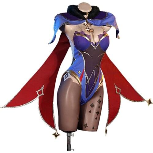 Anime Genshin Impact MoNa Cosplay Costume Bras Pantyhose Hat Shawl Headwear Daily Carnival Party Festival Uniform Brand New