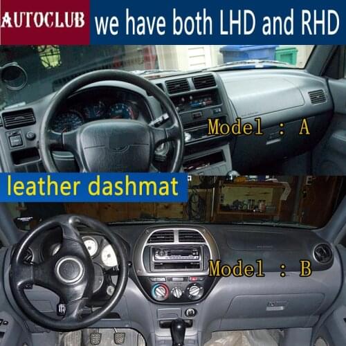 For toyota rav4 ev XA10 XA20 1994 - 2004 3 5 doors Leather Dashmat Car Styling Accessories Covers Dashboard Cover Carpet custom
