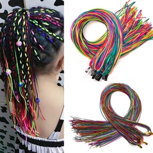 Colorful Braider Silk Rope DIY Handmade Hair one pack Accessory For Girls Styling Tools Party Fashion Beauty Hair