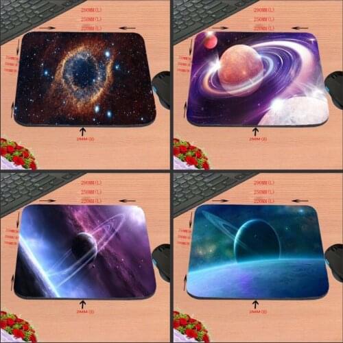 Top Sell Luxury Printing Solar System Stars Planets Spaces World The Sun Non Slip Durable Rubber Mousepad for PC Optical Mouse