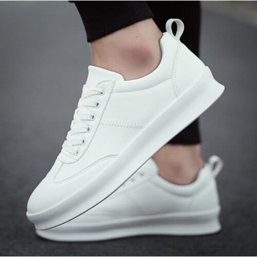 British Men Comfortable Running Shoes Male Sneakers Anti-skid Flats White Outdoor Training Shoes Athletic New Male Shoes