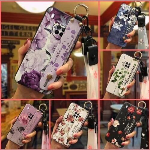 Soft Case Anti-dust Phone Case For Huawei Y9a Waterproof Anti-knock Soft Fashion Design Wrist Strap