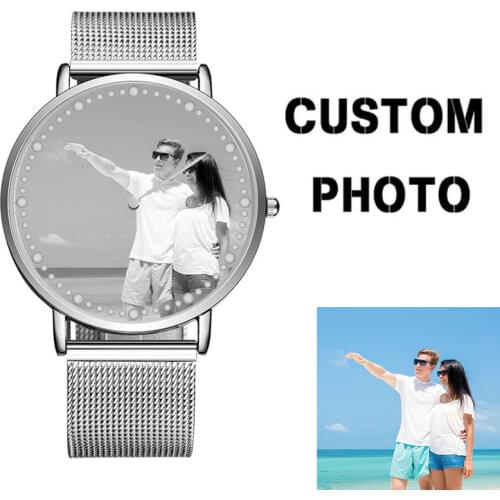 CL024 Customize Dial OEM Brand Logo Watches Printhing Picture Watch Make Your Own Design Wrist Watch For Man Hour Birthday Gift