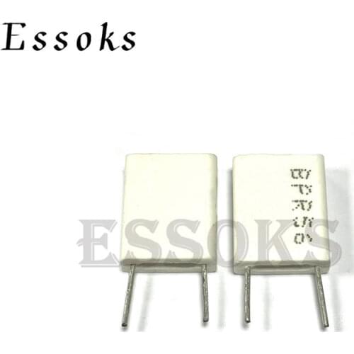 10pcs BPR56 5W Non-inductive Ceramic Cement Resistor 0.07R 0.075R 0.08R 0.082R 0.1R 0.2R 0.07/0.075/0.08/0.082/0.1/0.2 Ohm