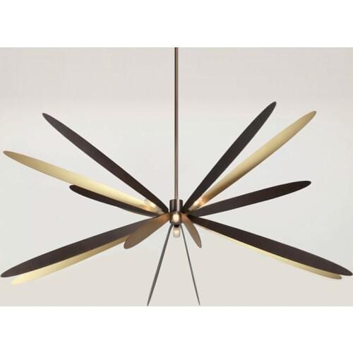 Nordic light luxury living room dining room villa dragonfly shape chandelier