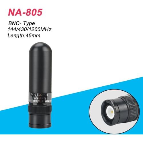 Genuine Original Nagoya NA-805 Dual Band VHF UHF 144/430/1200MHz BNC Antenna For Kenwood ICOM IC-V85 IC-V82 IC-V80 Motorola
