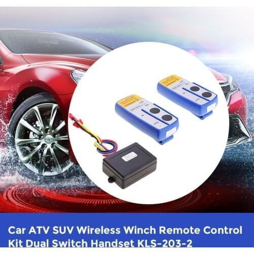 1 Set Car ATV SUV Wireless Winch Remote Control Kit Dual Switch 30m Power In/Out Control From 55*40*25mm