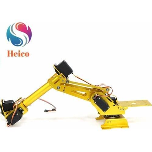 DIY 7-Axis Robot Arm 7DOF Aluminum Alloy Manipulator Rotating Base With MG996R Servo for APP Bluetooth Control Robotic Model Toy