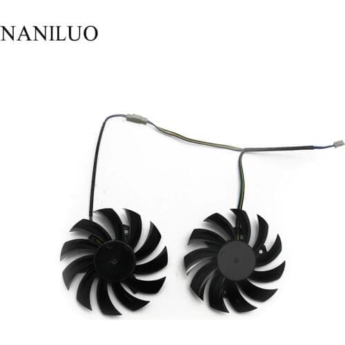 Laptop Fan Replacement Firstd PLD08010S12HH 75mm 4Pin 12V 0.35A for Graphics Video Card MSI R6790 Twin Frozr II 2 pcs/lot