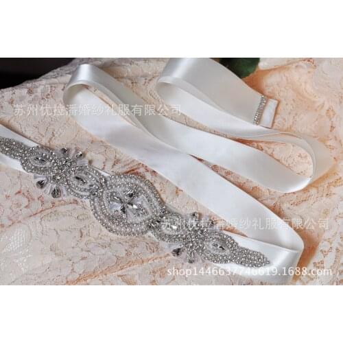 Rhinestones Bridal sash Wedding Dress sash belt Crystal waist Belt with Beaded Pearl more colors Ribbon