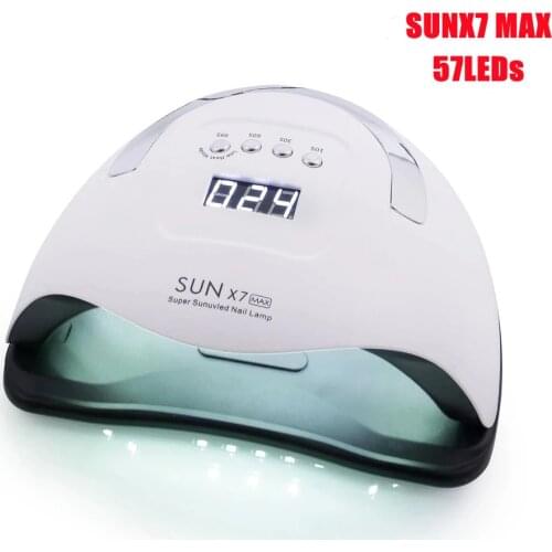 114W SUNX7 MAX UV LED Lamp Nail dryer For All Gels 57 LEDs Dryer Lamp Polish Sun Light Timer 10/30/60s For Nail Dryer