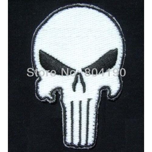 PUNISHER SKULL ARMY MILSPEC SWAT IRON-ON SEW-ON PATCH Free Shipping Wholesale clothes