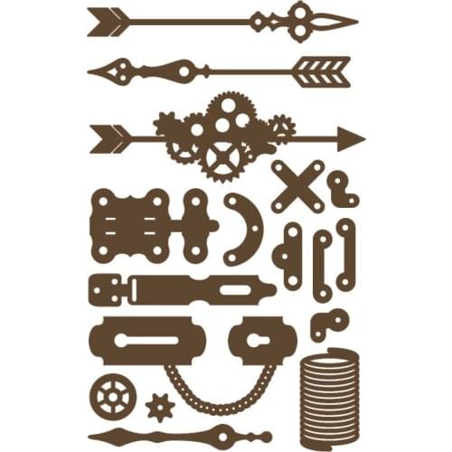 Steampunk Vintage New Metal Cutting Dies Stamps Stencil For 2021 Scrapbook Diary Decoration Embossing Template Diy Greeting Card