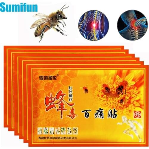 60/80PCS Bee Venom Balm Joint Pain Relief Patch Arthritis Neck Back Body Lumbar Orthopedic Plaster Muscle Sprain Medical Sticker