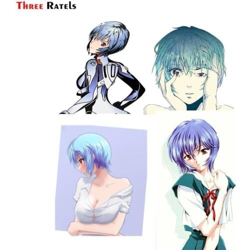 Three Ratels FC754 Anime Camiseta Estampa Ayanami Car Stickers Macbook Decal