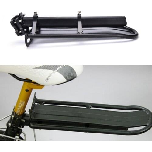 1Pcs Adjustable Cycling Bicycle Bike Rack Carrier Aluminum Alloy Rear Rack Luggage Shelf BlackTail Bracket
