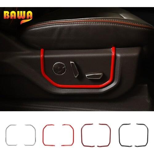 BAWA Car Front Seat Decorative Strip Trim Cover For Ford 2015 2016 2017 2018 2019 2020 2021 Interior Parts