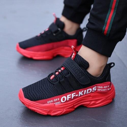 Childrens Sneakers Breathable Mesh Kids Sports Shoes Boys Running Shoes Leisure Breathable Outdoor Kids Shoes Tenis Infantil