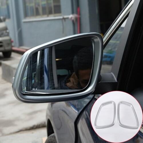 For BMW 2 Series 218i F45 F46 Gran Tourer 2014 2015 2016 2017 ABS Matte Chrome Rear View Door Mirror Frame Rearview Cover Trim