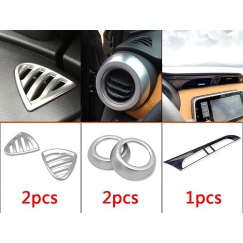 For NISSAN KICKS 2017 Instrument station air outlet Decorative ring Air outlet of center console Decorative frame