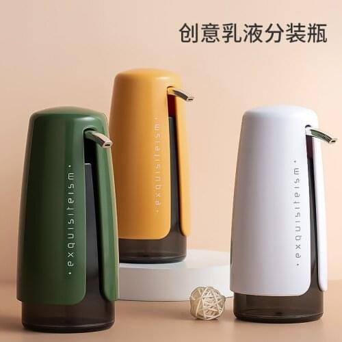 Travel Dispensing Bottle 420ML Cosmetic Shampoo Shower Gel Hand Soap Lotion Empty Bottle Squeeze Press Type