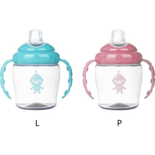 Brand Baby Feeding Bottle Kids Water Milk Bottle Soft Mouth Duckbill Sippy Infant Training Baby Feeding Bottles Cups for Babies