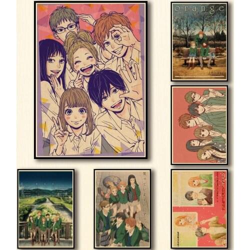 19 Designs Anime ORANGE Takano Ichigo Kraftpaper Poster Artwork Fancy Wall Sticker for Coffee House Bar
