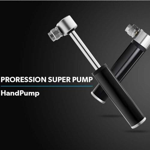 Mini Aluminum Alloy Bicycle Inflator with Changeable Presta Schraders Valves High Pressure Pump SAL99