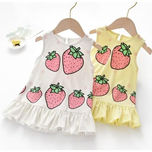 Baby girl clothes summer 2020 girls dress kids clothes children sleeveless princess dress toddler cotton dress vestidos infantil