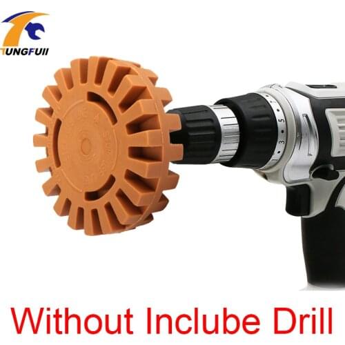 Polishing Wheel Decal Removal Rubber Eraser Wheel For Pinstripe Sticker Vinyl Graphic Remove Polishing Tool 1PC 4'' 30MM