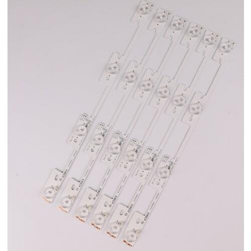 New 100 Pieces*4 LEDs*6V LED Backlight Strip working For Toshiba 40L2400 40L540040 40L2400U for Konka KDL39SS662U 35018339 327mm