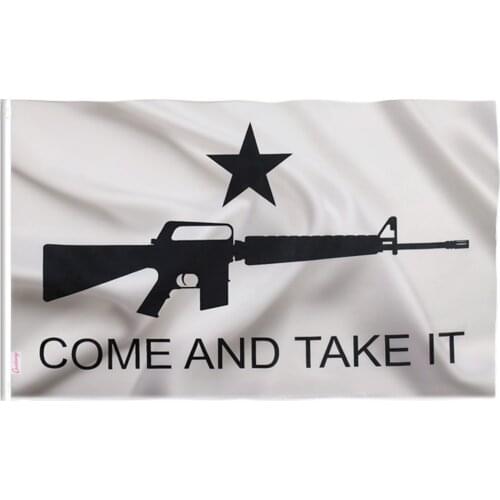 ANLEY Come And Take It GUN Flag Texas Gonzales NRA flags Texas Revolution Military Spartan 3x5feet