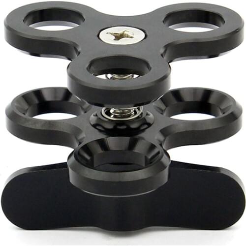 Aluminum alloy Ball Joint Arms 3 Section Ball Joint Clamp mount Fill Light Lamp Holder For Diving Underwater Photography Acces