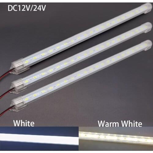 12V/24V 24/48 LED Light Strip Hard Rigid Tube Bar Lamp IP65 Waterproof 5730-led bead Lights Strips For Car Caravan Boat Home