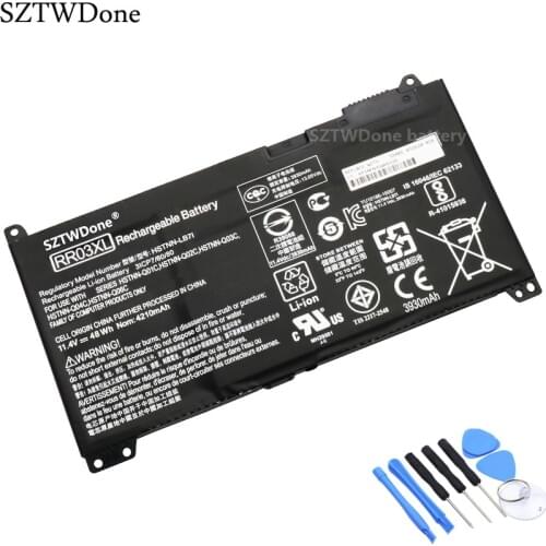 SZTWDone RR03XL Laptop battery For HP ProBook 430 440 450 455 470 G4 Series HSTNN-LB7I HSTNN-PB6W HSTNN-UB7C HTTNN-Q01C Q02C