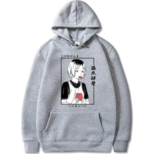 Anime Cartoon Haikyuu Kenma Kozume Hoodies Sweatshirts Women Men Long Sleeve Pullovers Sportswear Harajuku Unisex Clothing